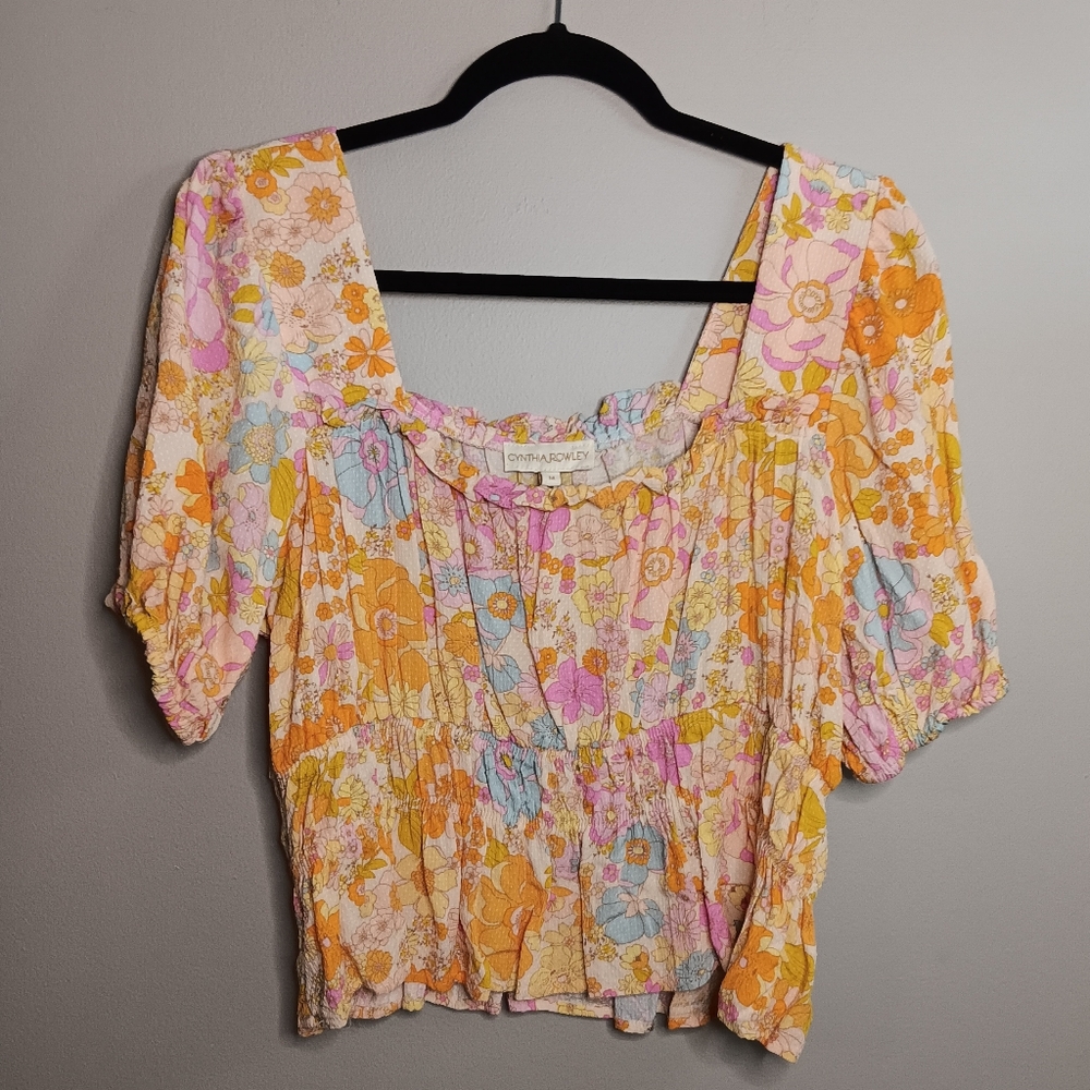 Floral boho top